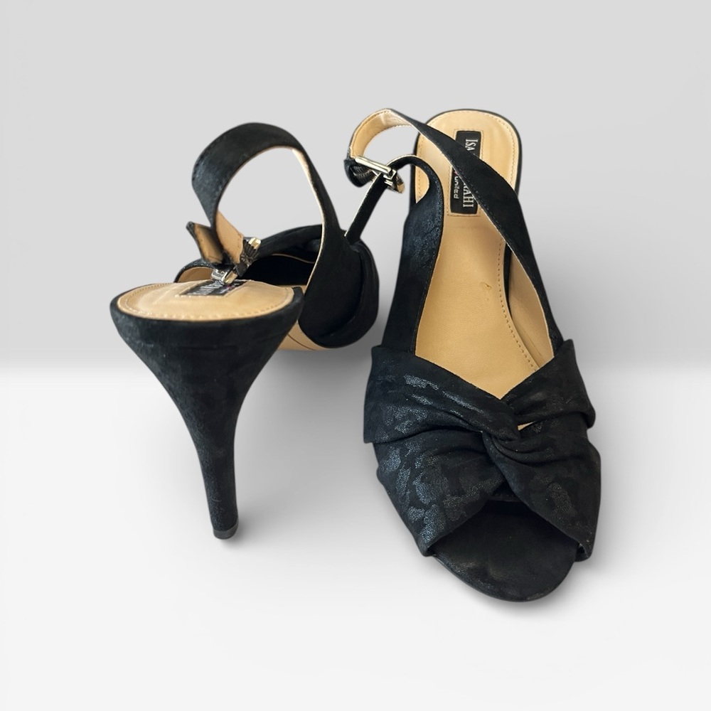 Isaac Mizrahi Women's Black Slingback Heels size 10
